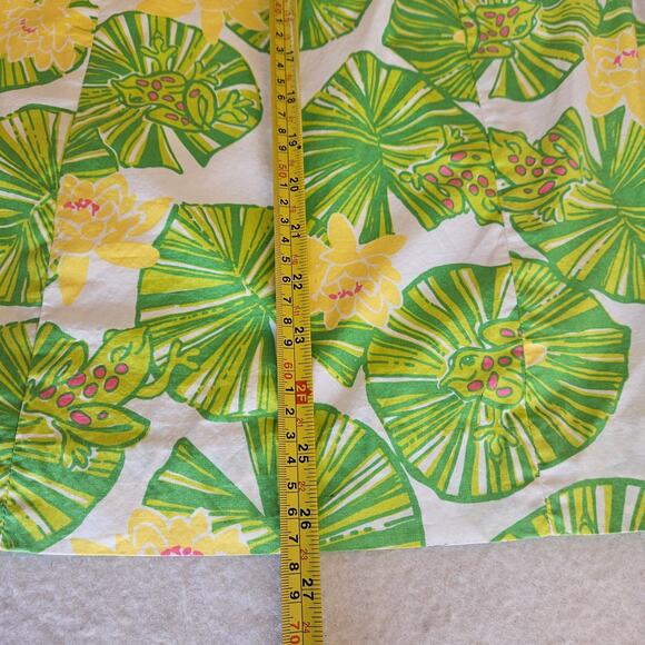 Lilly Pulitzer Franco Hip Hop Hooray Dress Size 2 Strapless Green Lilly Pads - Picture 8 of 8